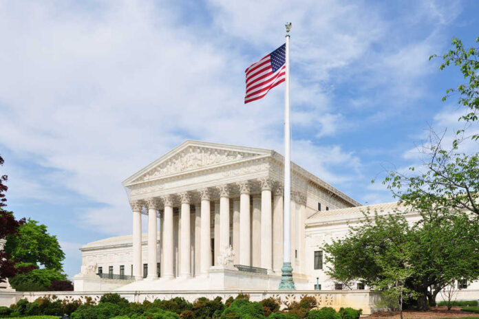 The,Front,Facade,Of,The,United,States,Supreme,Court,In